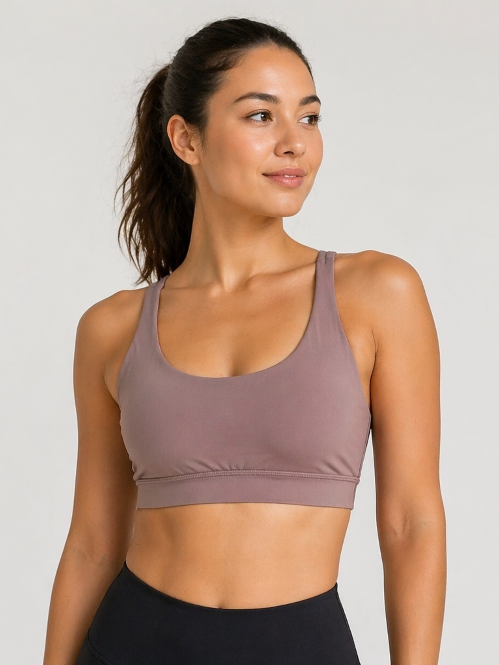 Lululemon Mauve Strappy Sports Bra